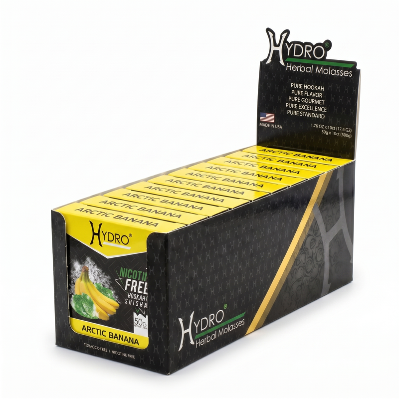 Hydro NIC-FREE Molasses 500g Display (10 X 50g Pack)